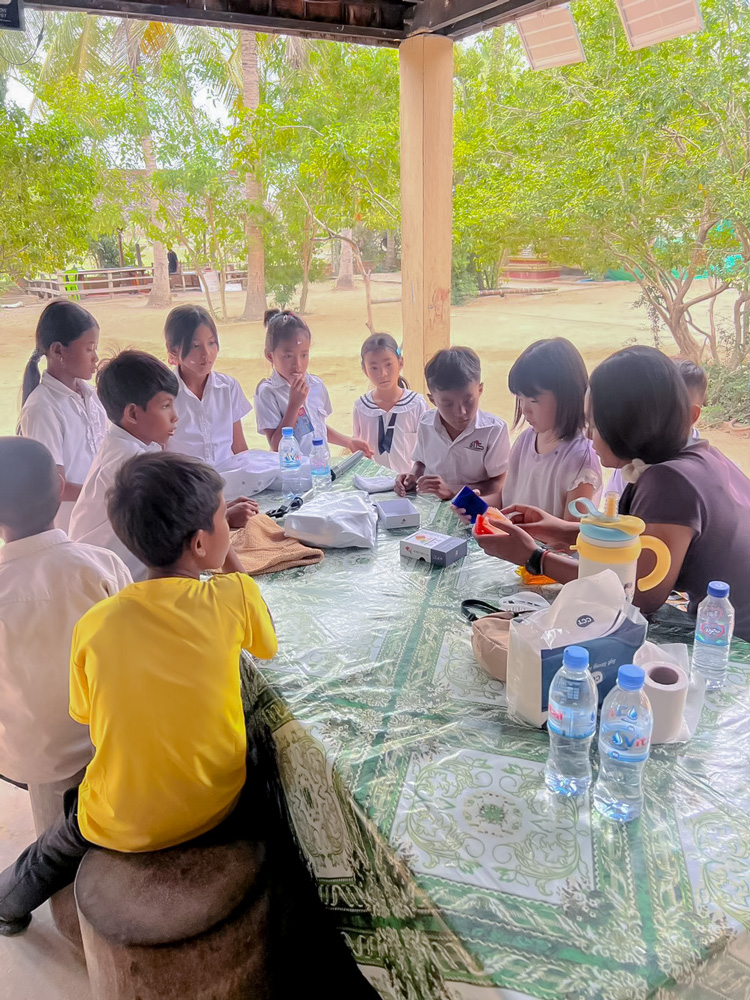 Boardgames with Cambodian kids